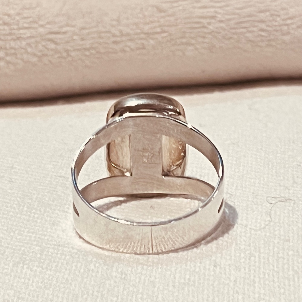 Turquoise Stone Silver Ring - Picture 7 of 11
